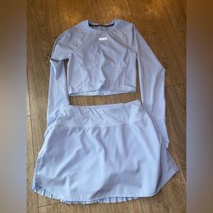 Baleaf Light Lavender Athletic Crop Top